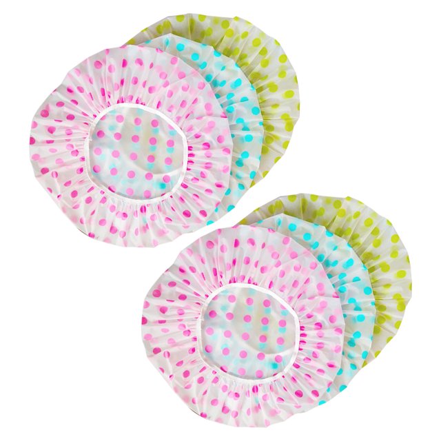 Gorro de Ducha Desechable de 6 Uds Cubierta Impermeable para el Cabello Disfruta del Baño Uso Cómodo para Dormir en el Salón del Hogar ANGGREK Otros