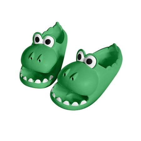 

Frostluinai Women S Men S Cloud Dinosaur Slides Cloud Slippers Sandals Cartoon Open Toe Shower Slippers Beach Shoes Non Slip Bathroom Pillow Slippers Indoor & Outdoor