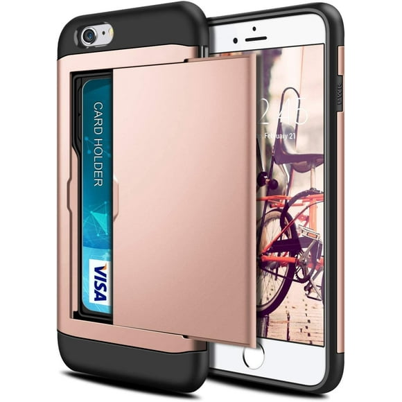 Vultic Wallet Armor iPhone 8 Case/ iPhone 7 case / iPhone SE 2020 Case, Shockproof Impact Resistant Credit Card Holder