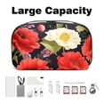 thumbnail image 3 of Fragmented Flowers Waterproof Oxford Cloth Travel Case for Electronic Devices, USB Organizer, Charger Organizer Travel Case, Phone Cable Organizer - 5.9x9.44x3.14 in, 3 of 6