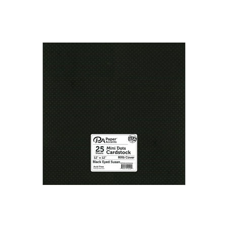UPC: 0740512104901 | Paper Accents Mini Dot Cardstock 12 x 12  80lb Black Eyed Susan 25pc