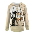 thumbnail image 3 of Sweat à Capuche d'Hiver pour Femmes, Pull de Mode Mi-Long, Blouse Ample Imprimée de Noël, Pull de Noël, Cardigan à Col Rond Chaud, 3 of 4