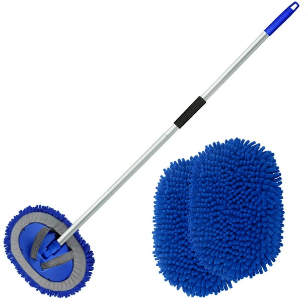 Cepillo para lavado de autos anngrowy 62 de microfibra con mango largo