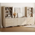 thumbnail image 4 of WAMPAT Wall Unit Entertainment Center for 75" TVs with Drawers&Doors, Light Oak, 4 of 9