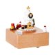 thumbnail image 3 of Adorno de caja de música navideña, caja musical de cuerda con melodía, temática navideña árbol de navidad blanco, 3 of 9