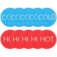 thumbnail image 1 of 20pcs Self-adhesive Hot And Cold Water Sign Sticker Hotel Restroom Hot And Cold Label Acrylic Decal, 1 of 5