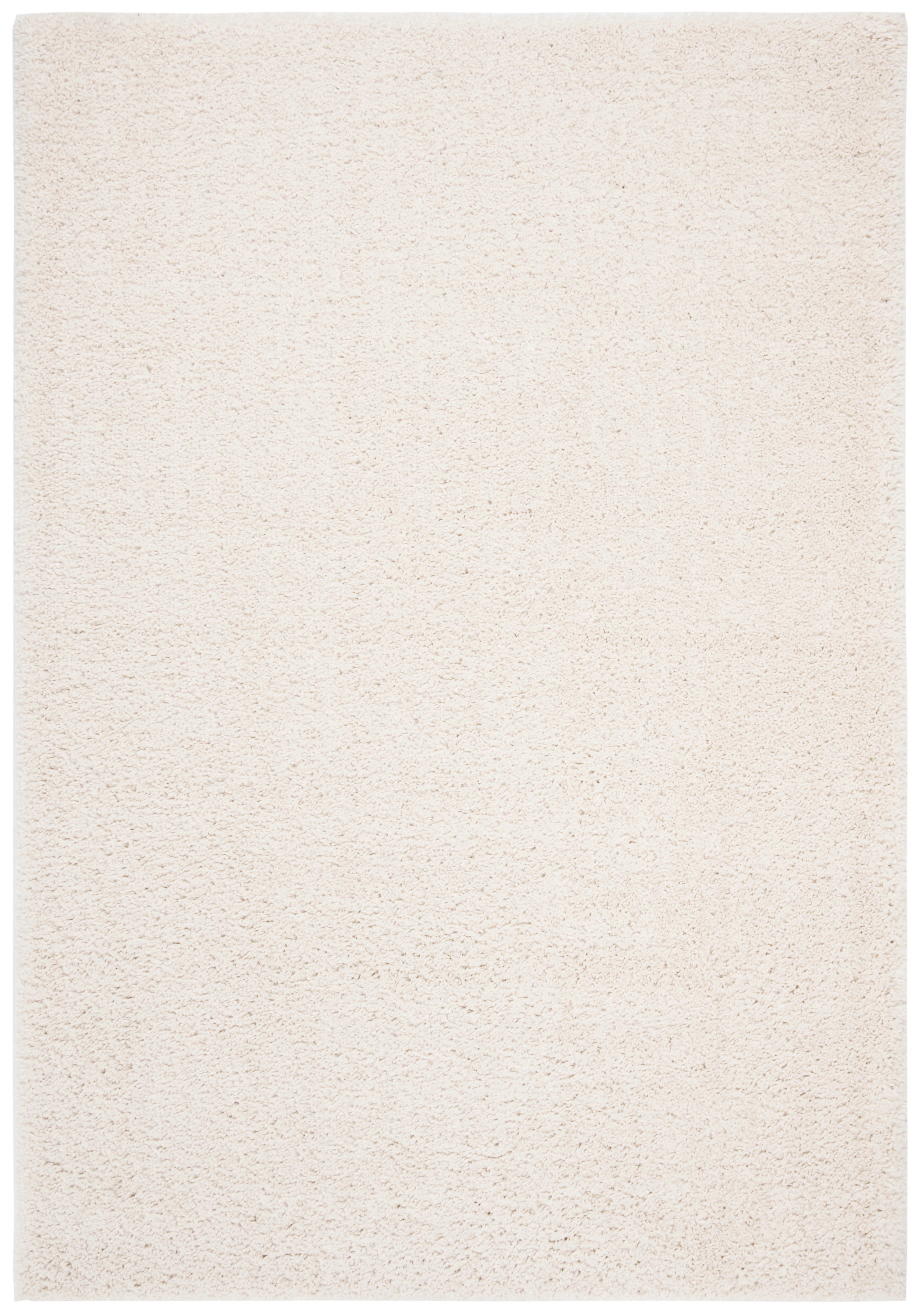 SAFAVIEH August Carlene Solid Plush Shag Area Rug, Ivory, 6' x 9' - Modern Design, Ivory, Non-Shedding & Easy Cleaning, Ultra Plush Thick Pile, Ideal for Living Room, Bedroom