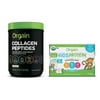 Orgain - Kids Protein Organic Nutritional Shake - Vanilla (8.25oz, 12 Pack) + Collagen Peptides - Unflavored (1 LB)