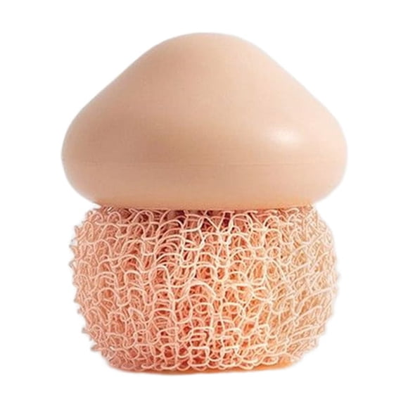 Wosthever Cepillo de limpieza de cocina, cuenco, olla, sartén, bola de alambre, mango de plástico, hogar, restaurante, suministros de Suministros de limpieza para el hogar Rosado