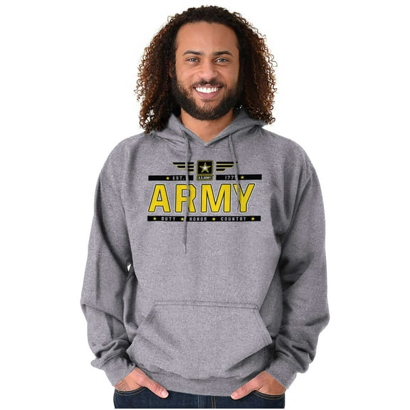 US Army Star Logo Duty Honor Courage Hoodie Sweatshirt Women Men Brisco Brands S