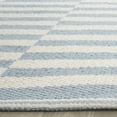 thumbnail image 3 of SAFAVIEH Montauk Raeyln Striped Cotton Runner Rug, Ivory/Light Blue, 2'3" x 7', 3 of 9