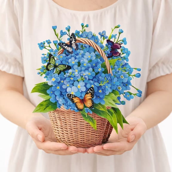 3D Pop-Up Flower Bouquet Card - Perfect for Mother's Day, Birthdays, and Special Occasions | Includes Envelope & Note