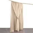 thumbnail image 3 of Efavormart 10ftx10ft Nude Dual Layered Polyester Sheer Chiffon Backdrop Curtains With Rod Pockets, 3 of 11