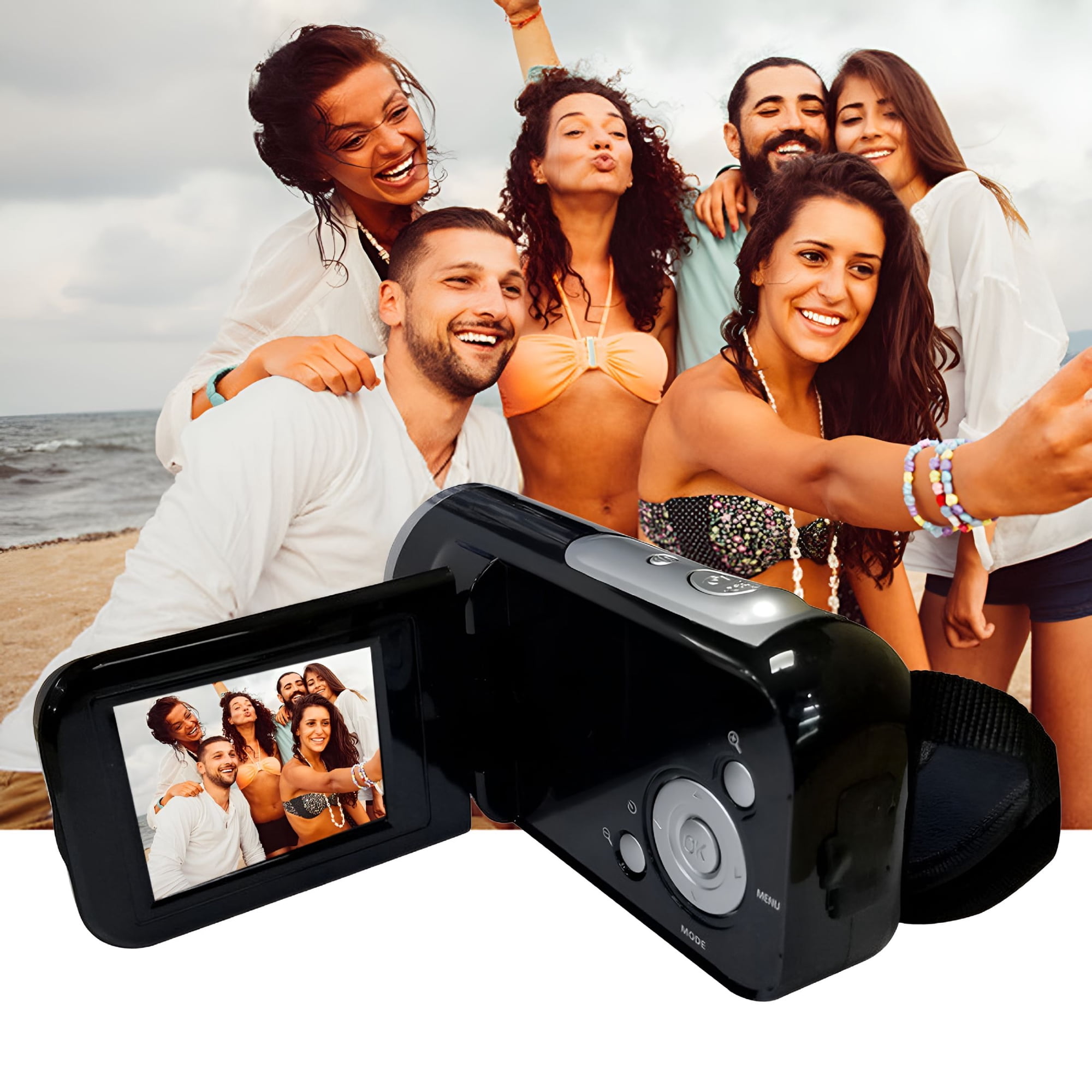 GJX Camcorder Portable Video Camera 1080P High Definition Digital Camcorder Vlogging DVD 16MP Vintage Camcorder 3.7 Inch Cam Corder without Battery