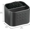 thumbnail image 2 of xianlin-iDesign Porte-Éponge et Récurant avec 2 Compartiments pour Évier de Cuisine - Noir Mat, 2 of 4