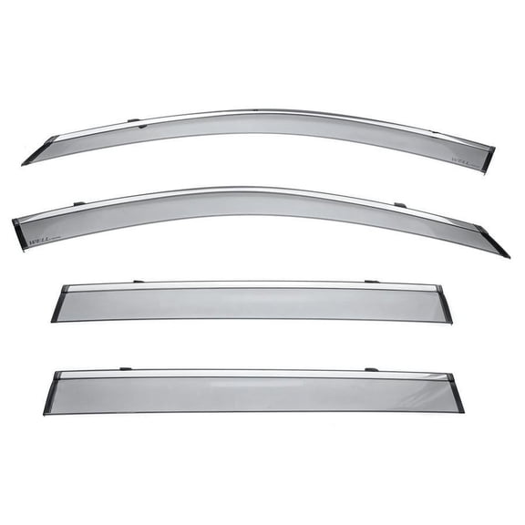 Wellvisors Side Window Visors Wind Deflectors Rain Guard With Chrome Trim for 2019 2020 2021 2022 2023 2024 Subaru Ascent 3-847SU019