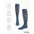 thumbnail image 6 of MeMoi Distressed Wash Denim Cherries Knee High Sock - Girls - Female, 8, Blue, 6 of 7