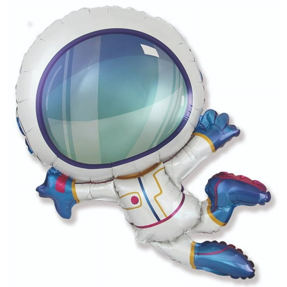 38" Astronaut Space Birthday Party Mylar Foil Balloon