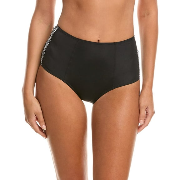 lemlem womens  Sofia High-Waist Bikini Bottom, xs, Black