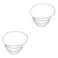 thumbnail image 2 of Sonducket Accesorio de joyería con flecos de cadena de cintura Accesorios de vestido de mujer de estilo simple plata 2piezas Sonducket CBP253204, 2 of 6