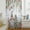 Blue, variant on Blue Wooden Christmas Gnomes Semi Sheer Curtains Drapes for Living Room,Bedroom,French Doors Window 45 Inches Long,Xmas Tree Poinsettia Winter Rod Pocket Chiffon Curtain Voile Drapery Panel