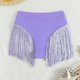 thumbnail image 4 of Gibobby traje de baño mujer Traje de baño Pantalones cortos de talle Control de natación de barriga Pantalones de mujer Trajes de baño con cordón fruncid(Morado,G), 4 of 5