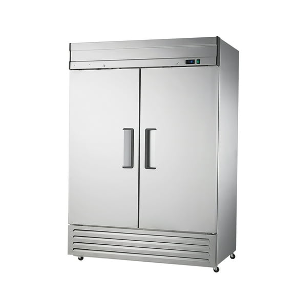5O7O MER49 54 3/16" Two Section Reach In Refrigerator, (2) Right/Left Hinge Solid Doors, 115v