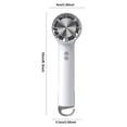 thumbnail image 4 of Mini Ventilador Mano Con Gancho Enfriador Aire Portátil Recargable 2000mAh () Blanco, 4 of 6