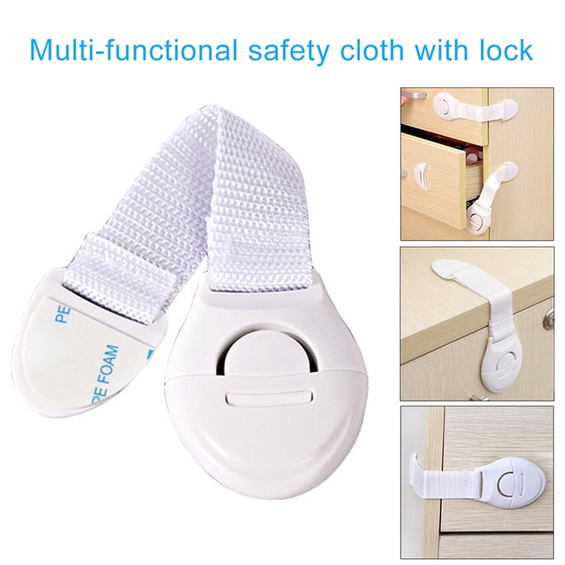 Multi-function Baby Kids Cabinet Door Drawer Refrigerator Safety Cloth belt Lock 