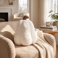 thumbnail image 4 of Halloween Pumpkin Plush Pillow – Soft Stuffed Pumpkin Cushion with Cheerful Face, Cotton Lumbar Support Throw Pillow for Sofa, Bed, Chair & Room, Cute Fall Harvest Decorative Gift, 4 of 6