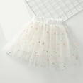 thumbnail image 2 of KAUOD Girls Mesh Tulle Tutu Skirts Cute Flower Tiered Pleated Skirt Kids Toddler Ballet Dance Party Short Dress, 2 of 4