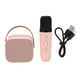 thumbnail image 1 of Juego de micrófono y Altavoz Bluetooth, máquina de Karaoke portátil Retro recargable estéreo HD para niños y adultos, fiesta, color rosa, 1 of 5