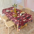 thumbnail image 3 of Red Christmas Tree Pattern Rectangle Tablecloth 60"x102",Waterproof Polyester Rectangle Table Cloth, Wipeable Spillproof Polyester Tablecloth for Dining, Camping, Indoor and Outdoor, 3 of 6