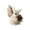 White, variant on Squirrel Christmas Ornament, 4.33 x 4.33 x 2.36 in White and Brown Foam Doll Holding a Nut for Trees, Mantels and Seasonal Displays