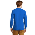 thumbnail image 3 of Wire Delight Men’s Crewneck Long Sleeve Tee, Durable Cotton Classic Fit T-shirts, Royal, M, 3 of 5