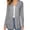 Dark Gray, variant on Women's Long Sleeve Thin Shawl Jacket – Solid V-Neck Open Front Duster Cardigan with Pockets (One Size) Hot Pink A