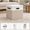 Beige&White-13"L x 13"W x 13"H, variant on Gray&White 11"L x 11"W x 11"H Ultra Thick Fabric Storage Chest with Lids and Windows