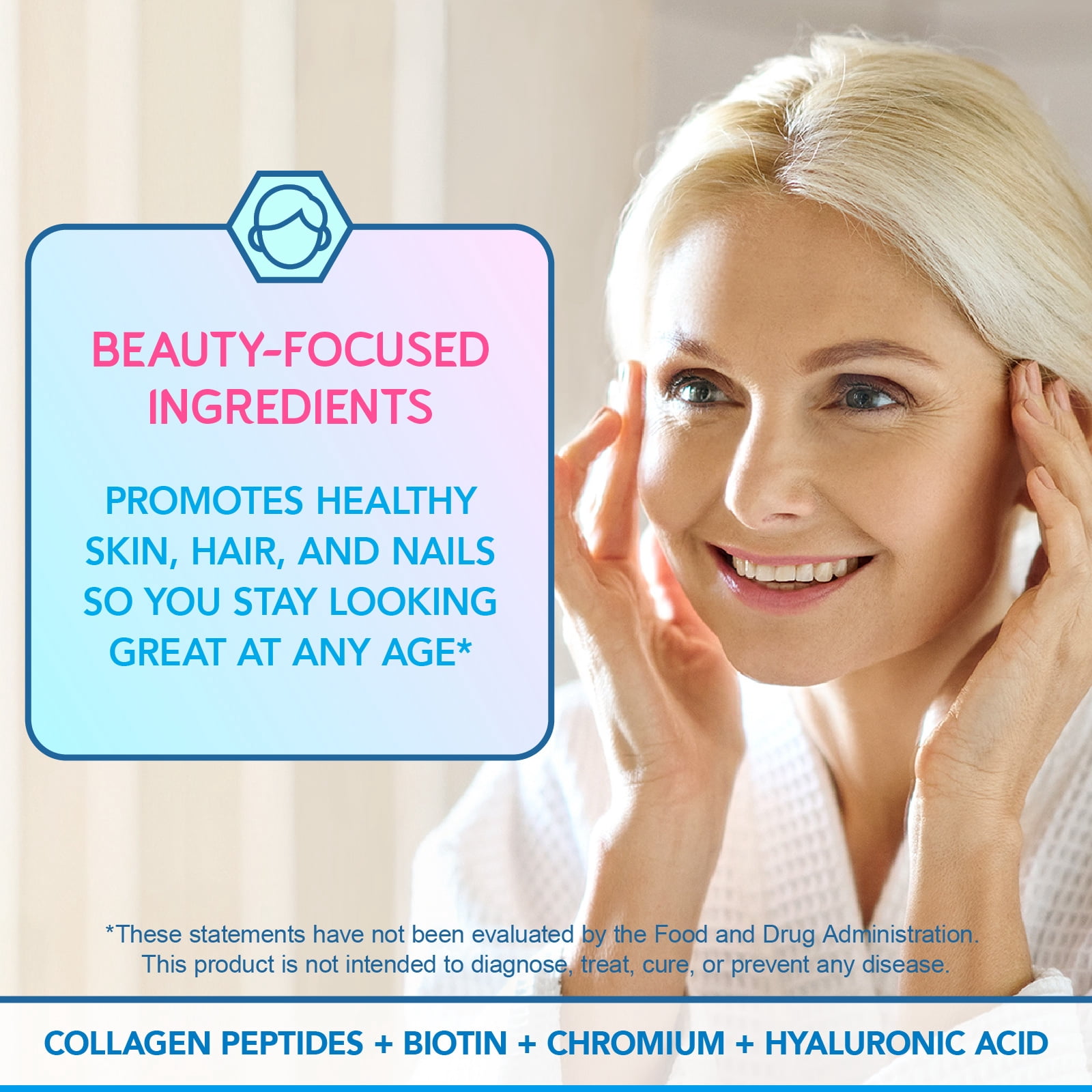 Beauty Probiotics For Women, 35 Billion CFU 14 Strains with Biotin, Collagen, Prebiotics for Digestive Health, Hair Skin and Nails, Vaginal Probiotics Supplement, Shelf Stable, 30 Caps