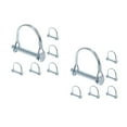 thumbnail image 6 of FRCOLOR 12 pcs  Wire Lock Pin Heavy Duty Safety Lock Pins Square Spring Loaded Locking Pins For Trailer Hitch Lock Hitch Pin For Farm Equipment, 6 of 8