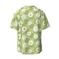 thumbnail image 2 of Xecao offers the Daisies Flowers for Men's Casual Short-sleeved Shirt, a button-up collared shirt with a pocket, perfect for beach vacations and yacht travel in the XX-Large size., 2 of 7