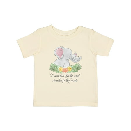 

Inktastic I Am Fearfully and Wonderfully Made Cute Elephants Gift Baby Boy or Baby Girl T-Shirt