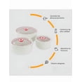 thumbnail image 3 of Contenedor Xtellar transparente De Ceramica Tazon Con Tapa Hermetica Set De 6 Pza, 3 of 5