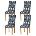 thumbnail image 2 of BZSMCE Chairs Slipcovers Dining Chair Covers Blossom Twinkle Creative Pattern, 2 of 7