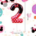 thumbnail image 3 of Bougies d'Anniversaire Souris Rouges (Rouge à Pois Blancs, Numéro 2), 3 of 7