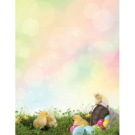 UPC: 0601952170294 | Great Papers!® Letterhead  8.5  x 11   Easter Chicks  80 count