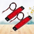 thumbnail image 3 of Shisuyan Signal Light Red 2Pcs 3.8X0.7X0.4In Plastic For Vehicle Lighting Outdoor Driving, 3 of 8
