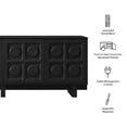 thumbnail image 3 of Knox 71 Inch TV Stand in Black, 3 of 10