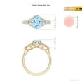 thumbnail image 5 of ANGARA Natural Oval 1.5 ct Aquamarine Engagement Ring with Diamonds in 14K Yellow Gold for Women (Size-9x7mm) | March Birthstone, Anniversary, Jewelry Gift for Women | Natural Aquamarine Ring, 5 of 9