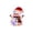 P001- color, variant on Glowing Snowman Plush, White with Red and Green Accents, Delightful Tabletop Christmas Decor Christmas Indoor Decor for Mantel Displays, Snowman Ornaments Multicolor