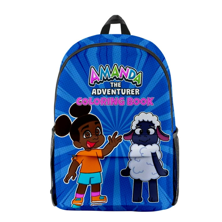 BINGTIESHA Amanda The Adventurer 3D Print kawaii Backpack School Bag 